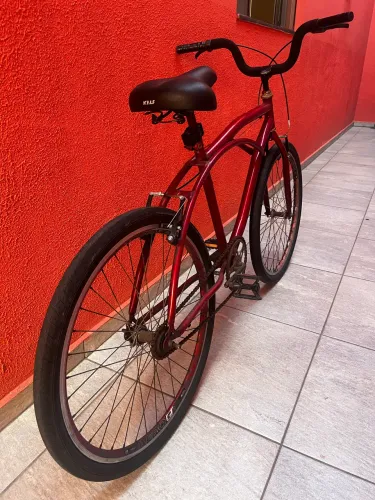 BICICLETA ARO 26 CRUISER VERMELHA