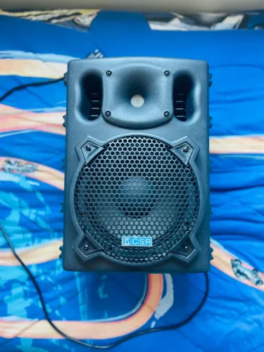 Caixa De Som Amplificada CSR 770A Bluetooth Ativa 100W Sub 8 Pol (Perfeito Estado /Festas)