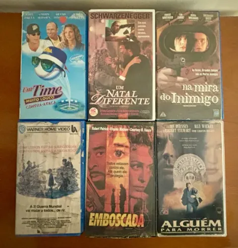 Filmes Originais em VHS (lote 10 fitas) - Leia o Anúncio