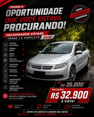 Volkswagen Voyage Trend 1.6 MI Total Flex 8V 4P 2010