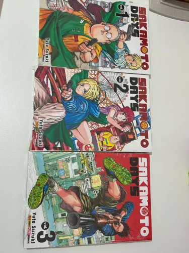 Mangá Sakamoto Days vol1,2 e 3