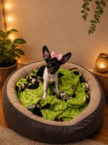 Pinscher fêmea zero.