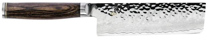 Faca Shun Premier Nakiri 14cm - Damascus (Tsuchime) + Aço VG-MAX