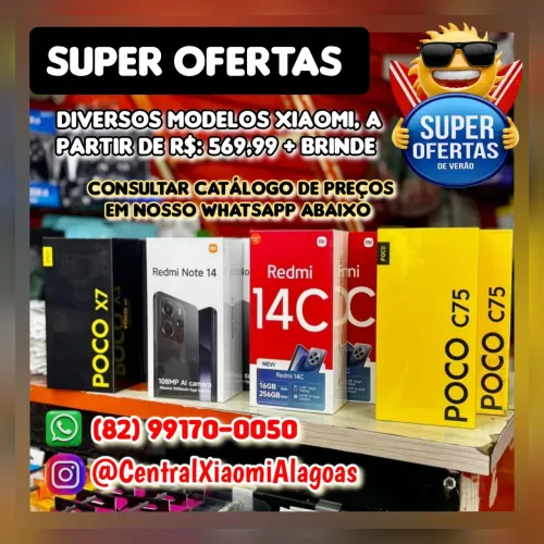 Xiaomi Poco X7 PRO 5G e Diversos Modelos Disponíveis 