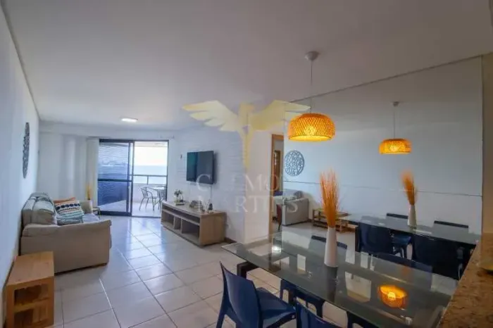 Excelente 2 suítes com varanda e vista mar em Armação