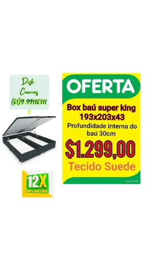 Cama box baú super king 193c203