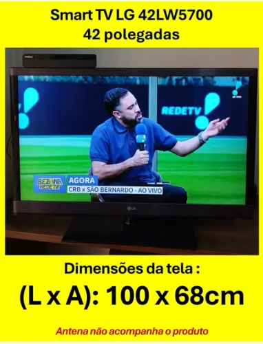 Smart TV LG 42 polegadas - pronta pra transmitir o HEXA