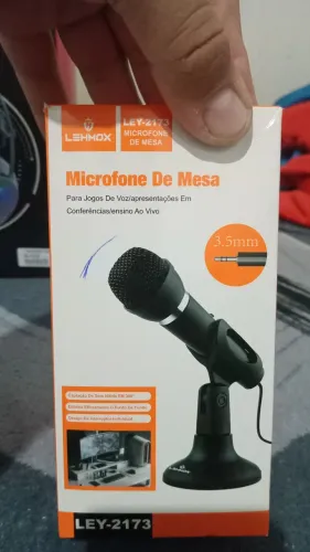 ? MICROFONE DE MESA LEHMOX LEY-2173 - NOVO!