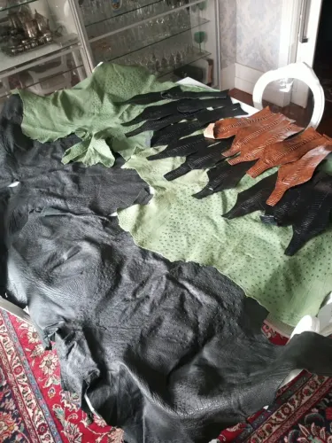 Pack de couros de avestruz auténticos!