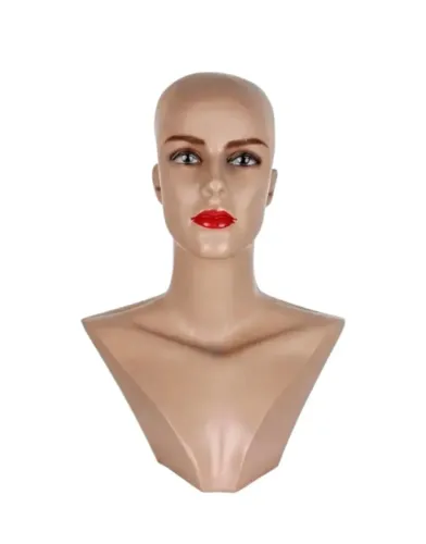 Expositor Feminino Cabeça e Busto para Perucas, Lenços e Joias- novo