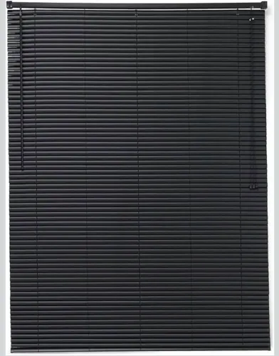 Persiana Horizontal de PVC Largura 1,30 x Altura 80cm na Cor Preta