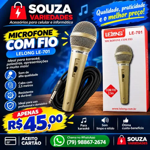 Microfone com Fio