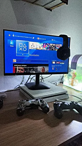 PS4 COMPLETO + MONITOR 21.5 + HEADSET GAMER