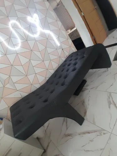 Maca de couro luxo preta