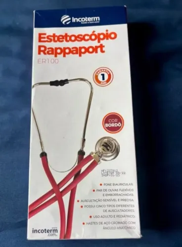 Estetoscópio Incoterm Rappaport Er100 Bordô
