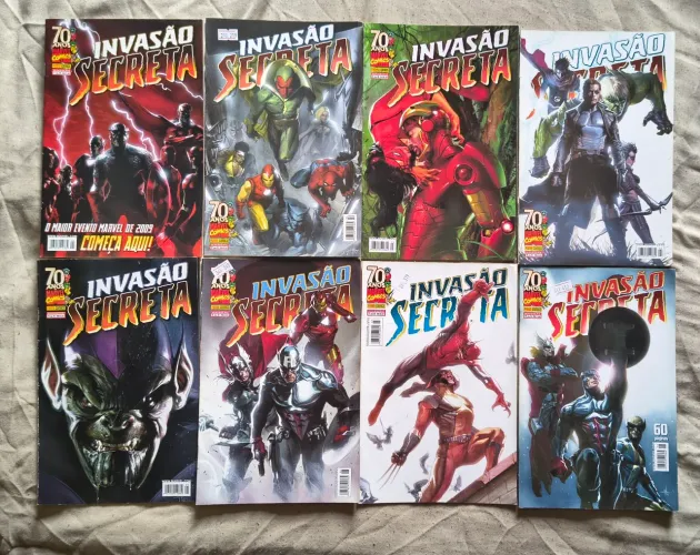 Invasão Secreta - minissérie completa em 8 volumes