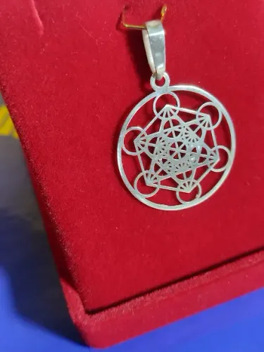 Metatron Cube Amuleto Encantos Pingente Geometria Sagrada Chakra Yoga Meditação 