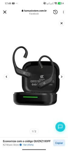 Fone kz s10X + módulo Bluetooth AN01