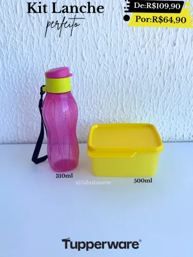Tupperware kit lanche 