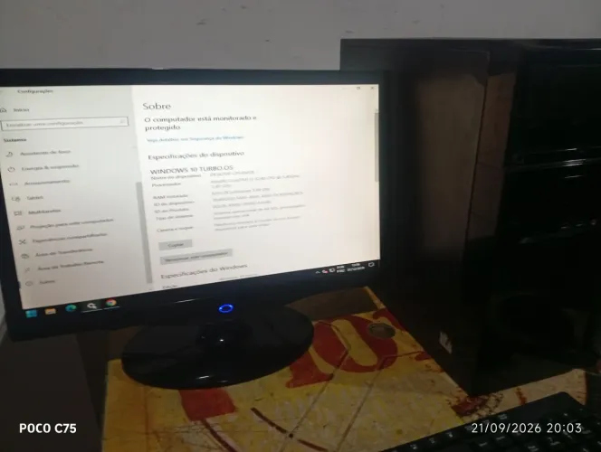 Cpu competo core i3 /monitor17