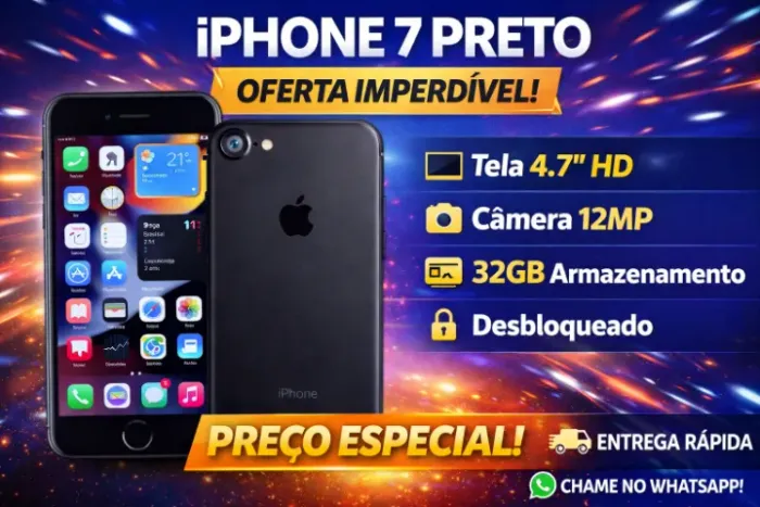 ? iPhone 7 - Elegância e Desempenho! 