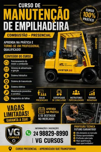 Curso de manutenção de empilhadeira