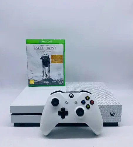 Xbox One S Branco 1TB Usado + Star Wars Battlefront Usado