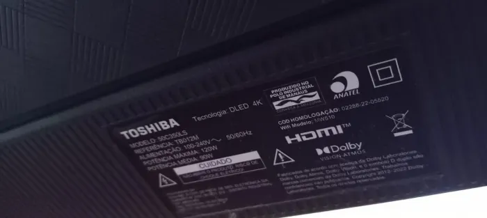 Tv toshiba com display quebrado 