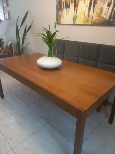 Mesa Tok&Stok Madeira Maciça Extensível - Excelente Estado
