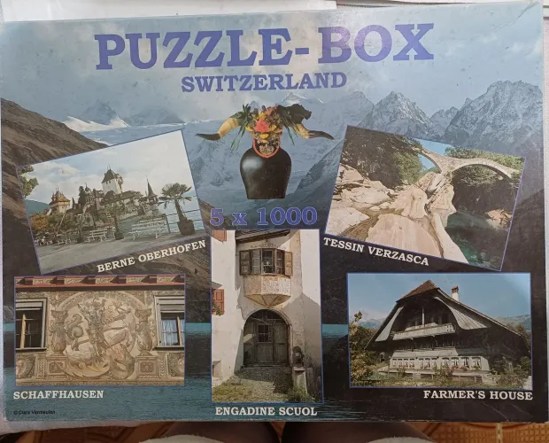 Quebra cabecas importados (BOX 5 x1000 pecas)