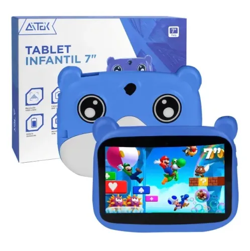 Tablet Infantil 7'' Luatek Android 13 4GB RAM WiFi Bluetooth 