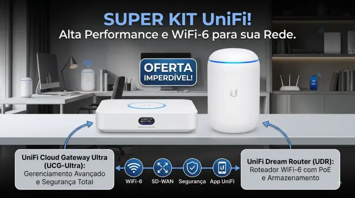 UniFI Cloud gatway UCG ultra+ UDR wifi 6" aceito cartão"