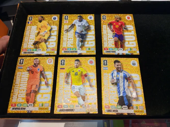 Coleção Premium Gold Adrenalyn XL 2026 Messi Yamal Memphis