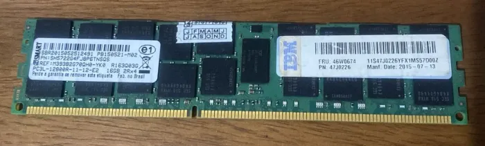 Samsung 16 GB DDR3L 1600 MHz ECC Registered ? 2Rx4 ? PC3L-12800R ? 1,35 V ? RDIMM.