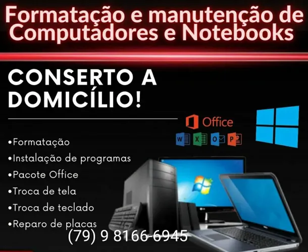 Manutenção preventiva e corretiva PC e NOTEBOOK 