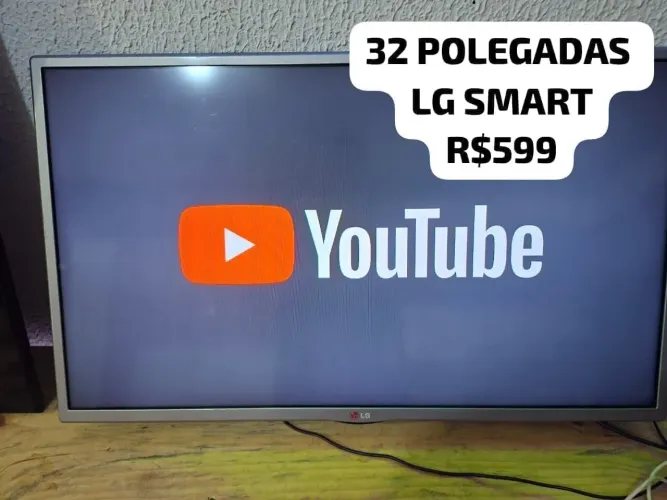 32 POLEGADAS LG SMART APENAS APLICATIVOS YOUTUBE NETFLIX FAÇO ENTREGA DEIXO INSTALADA