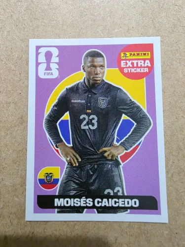 FIGURINHA ORIGINAL PANINI EXTRA BORDO MOISÉS CAICEDO 