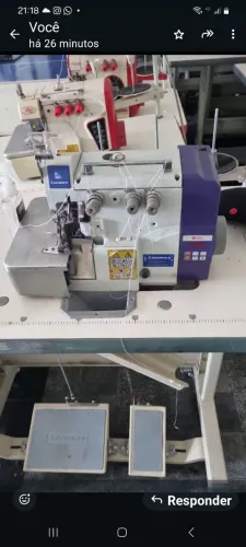 Maquina de costura overlock pouco uso