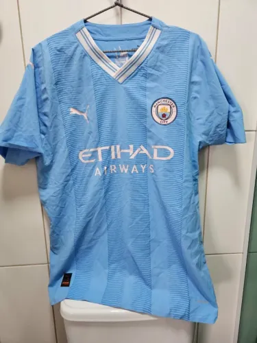 Camisa Puma Manchester City 2023 2024 I Home Authentic Jogador tam G 770437-01 Rodri