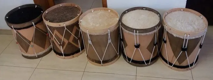 Bombos legueros 16 polegadas tento corda