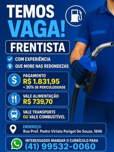 Vaga de frentista 