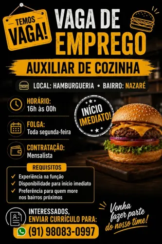 Auxiliar de cozinha