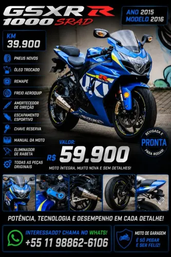 GSXR 1000 Srad Edição Especial Moto GP