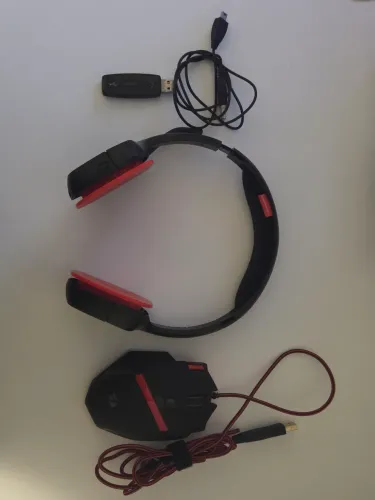 Mouse Redragon M801 Mammoth + Headset Wireless