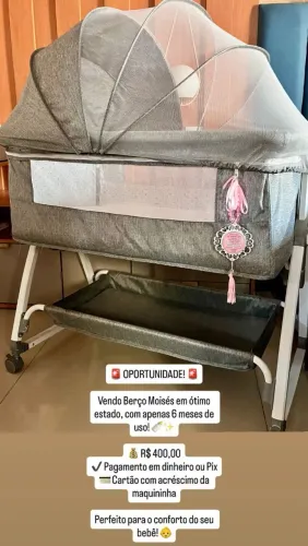Berço Moisés ( 6 meses de uso)