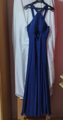 2 Vestidos longo social tamanho P azul e verde 