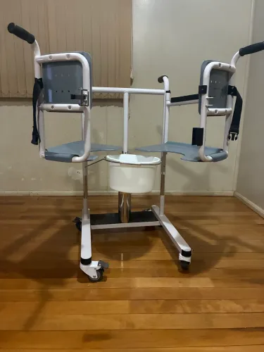 Cadeira de apoio transferência manual acamados e cadeirantes até 135kg
