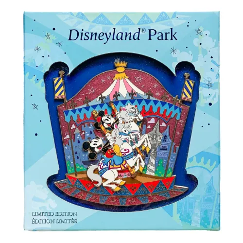 Pin Gigante Mickey Minnie Carrossel Disneyland