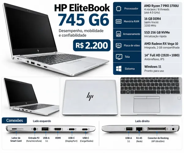 Notebook Hp EliteBook 