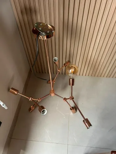 Lustre Pendente Sputnik Moderno Luminária de Teto - completo com lâmpadas incluso